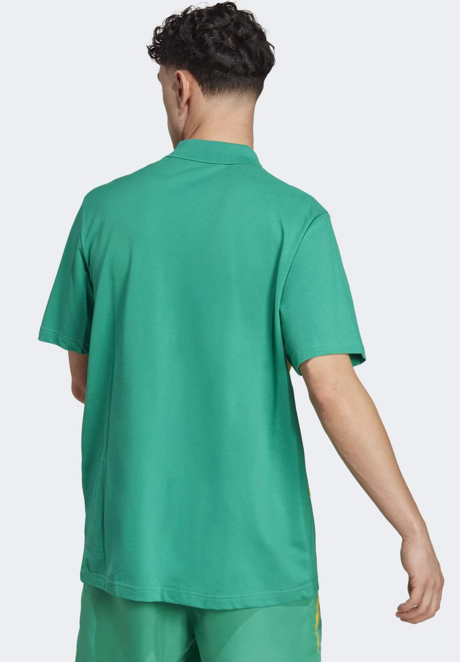 Adidas Sportswear M Cb P - Polo Shirt - Court Green Bold Gold White 4 Adidas Sportswear M Cb P - Polo Shirt - Court Green Bold Gold White - Image 2