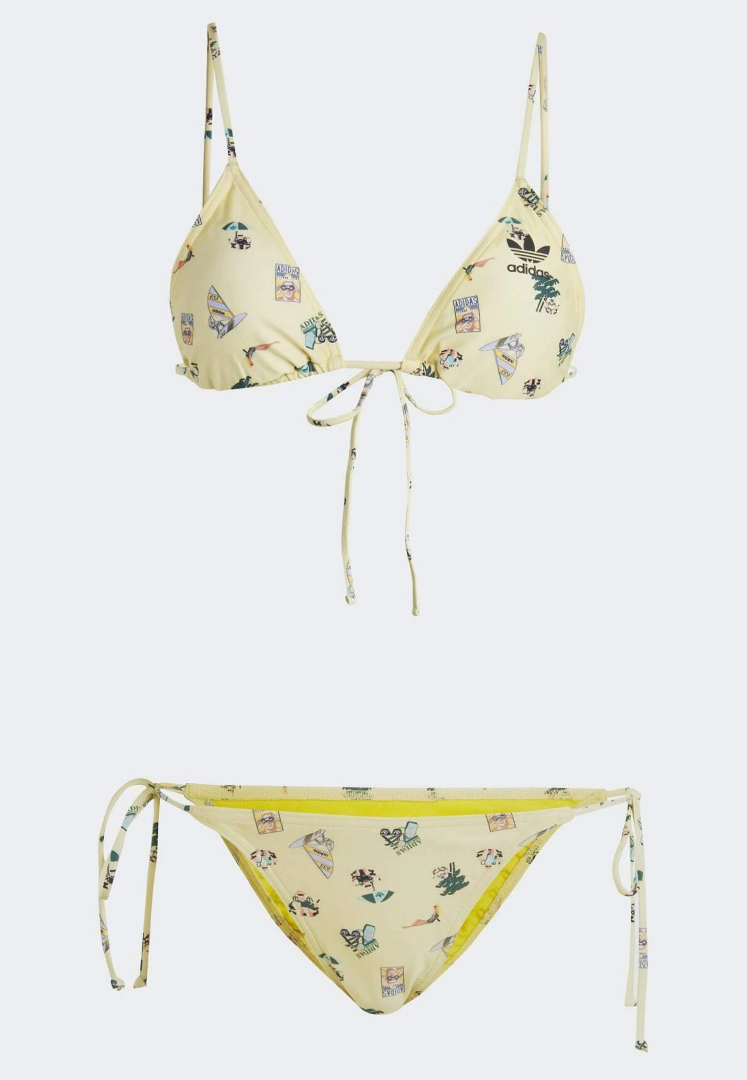 Adidas Originals Set Coney Island Cool Allover Print - Bikini - Almost Yellow/Black 10 Adidas Originals Set Coney Island Cool Allover Print - Bikini - Almost Yellow/Black - Image 8