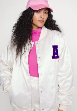 Adidas Originals Varsity Jacket - Bomber Jacket - White -Adidas Shop 00aab57b22f84959a8eb448e9fa03664