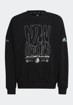 Adidas Sportswear Crew - Sweatshirt - Black/Easy Green -Adidas Shop 01132052ec784b6d880f1879dcccdd15