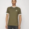 Adidas Originals 3 Stripes Tee Unisex - Print T-Shirt - Olive Strata