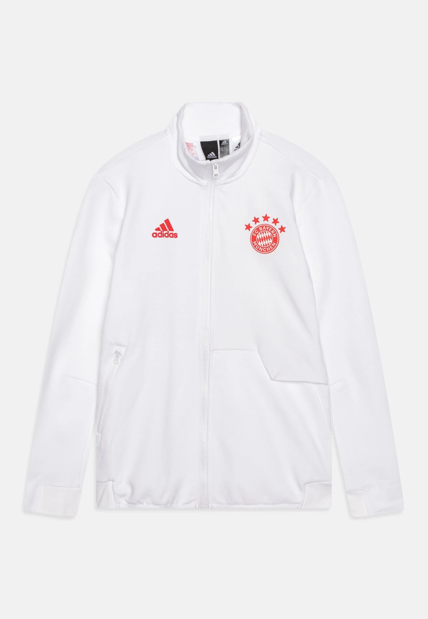 ADIDAS PERFORMANCE Fc Bayern München Anthem Unisex - Training Jacket - White 3 ADIDAS PERFORMANCE Fc Bayern München Anthem Unisex - Training Jacket - White