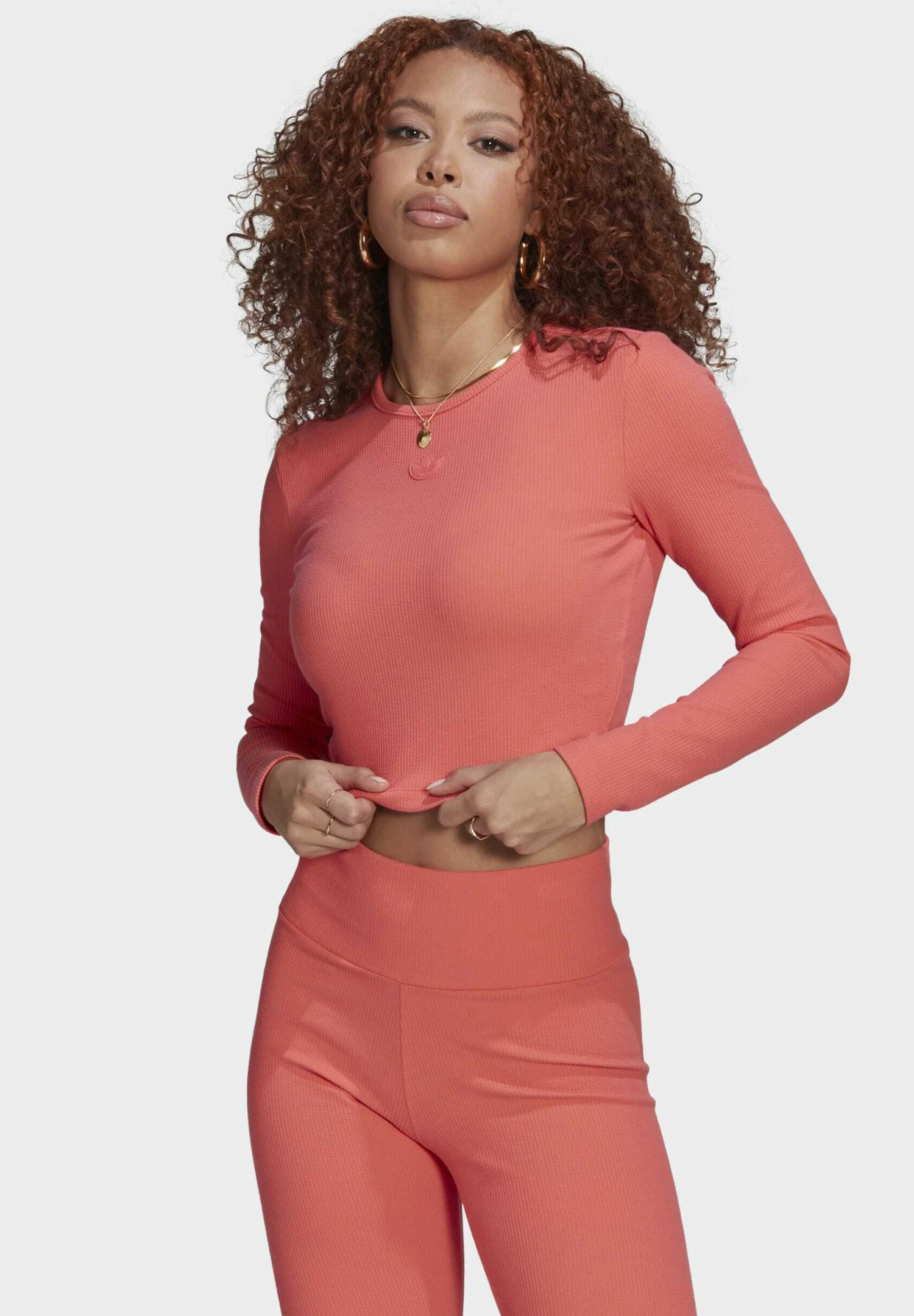 Adidas Originals Long Sleeved Top - Red 3 Adidas Originals Long Sleeved Top - Red