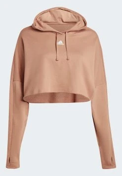 Adidas Sportswear Collective Power Cropped- Hoodie - Clay Strata -Adidas Shop 04d30003b29d437983ceb69134b04392