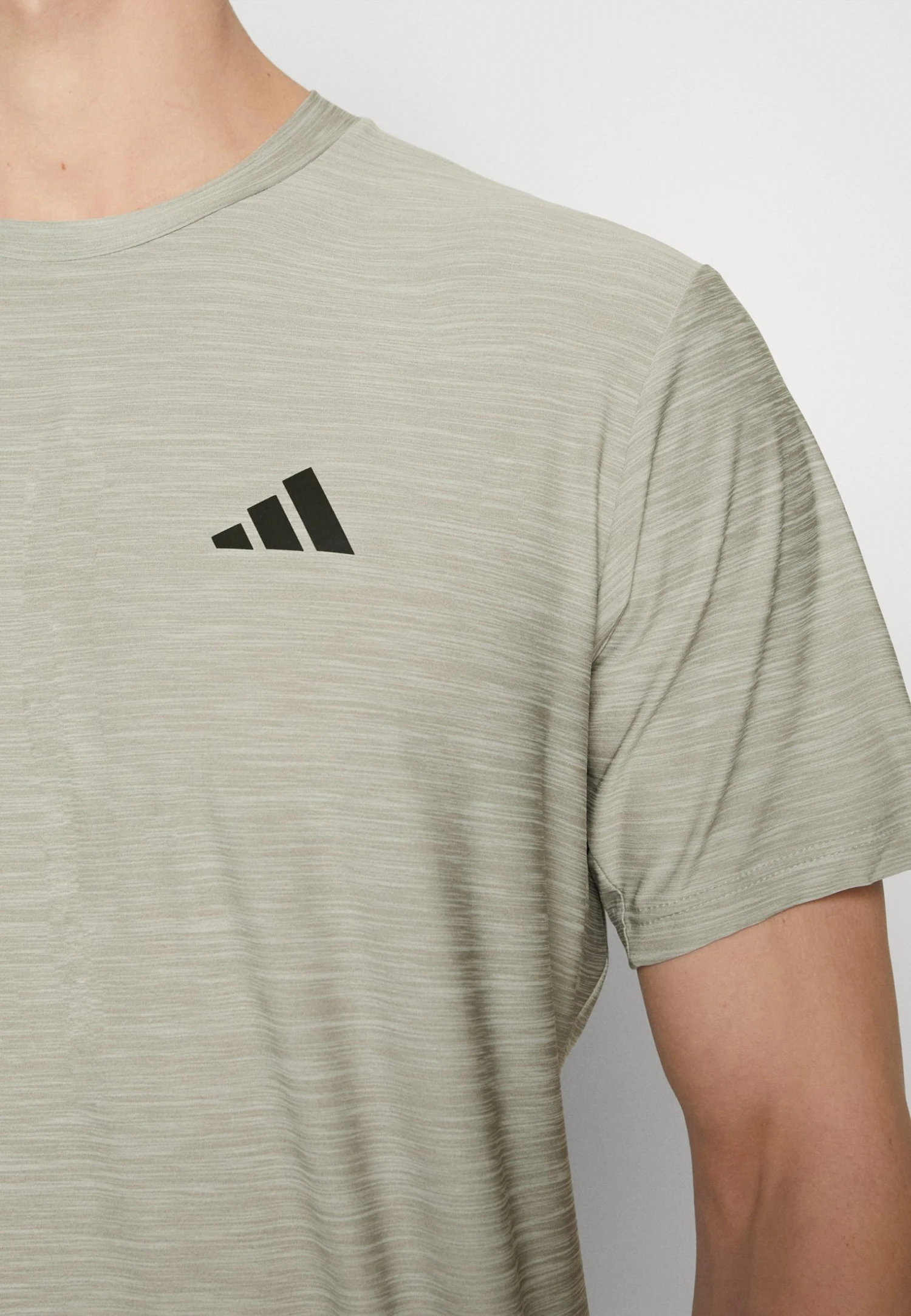 ADIDAS PERFORMANCE Sports T-Shirt - Solid Grey/White/Black 8 ADIDAS PERFORMANCE Sports T-Shirt - Solid Grey/White/Black - Image 6