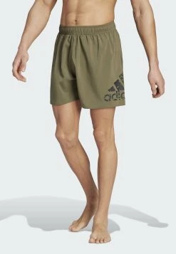 Adidas Sportswear Big LogoClx Short-Length - Swimming Shorts - Olive Strata Black