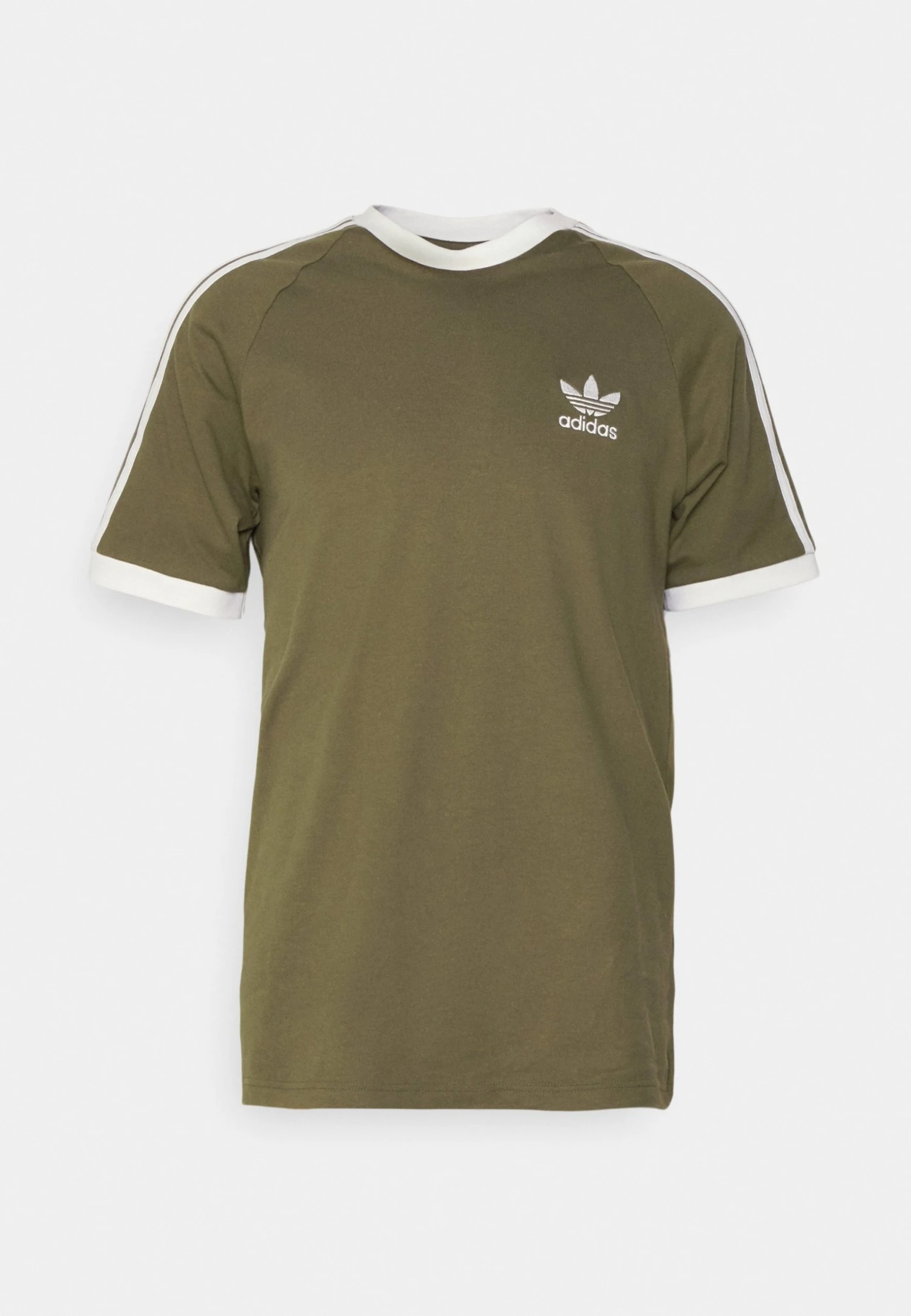 Adidas Originals 3 Stripes Tee Unisex - Print T-Shirt - Olive Strata 7 Adidas Originals 3 Stripes Tee Unisex - Print T-Shirt - Olive Strata - Image 5