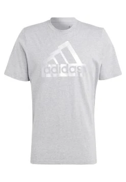 Adidas Sportswear Future Icons Metallic Tee - Print T-Shirt - Medium Grey Heather -Adidas Shop 0cbf2022a67348f3ae9ec493c4ef12d8