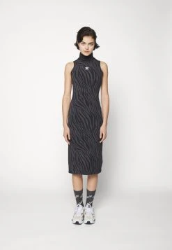 Adidas Originals Dress - Shift Dress - Carbon/Black -Adidas Shop 0cf03434d7f3417fb219fc6180342465