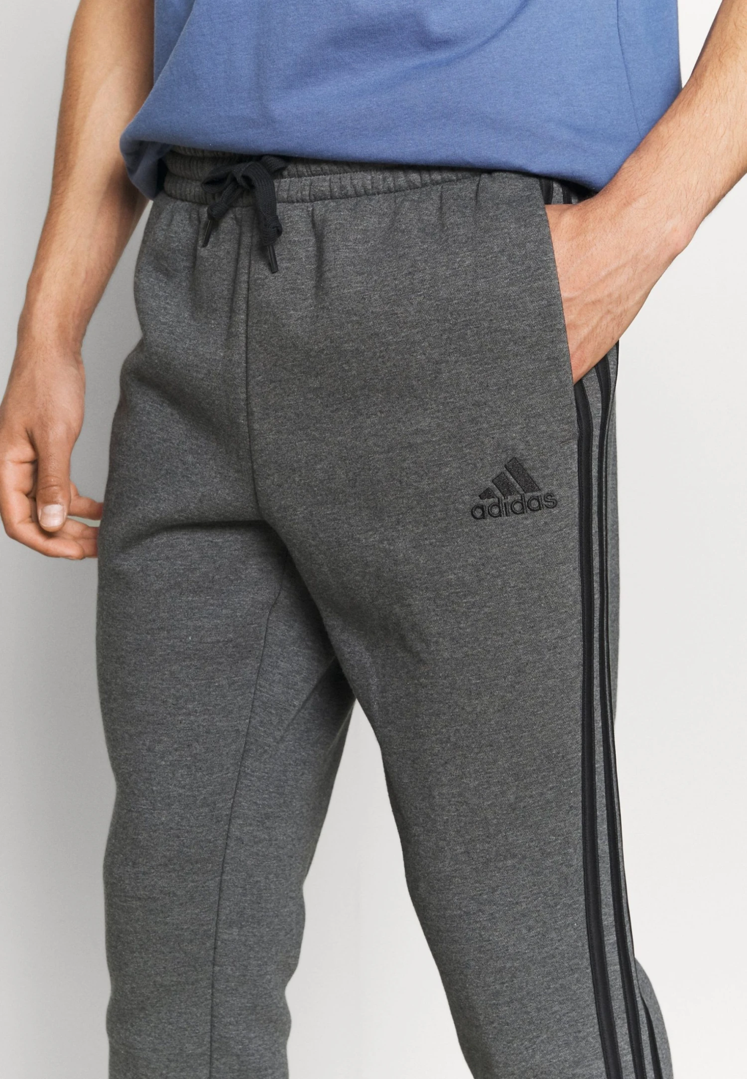 Adidas Sportswear Tracksuit Bottoms - Dark Grey Heather/Black 7 Adidas Sportswear Tracksuit Bottoms - Dark Grey Heather/Black - Image 5