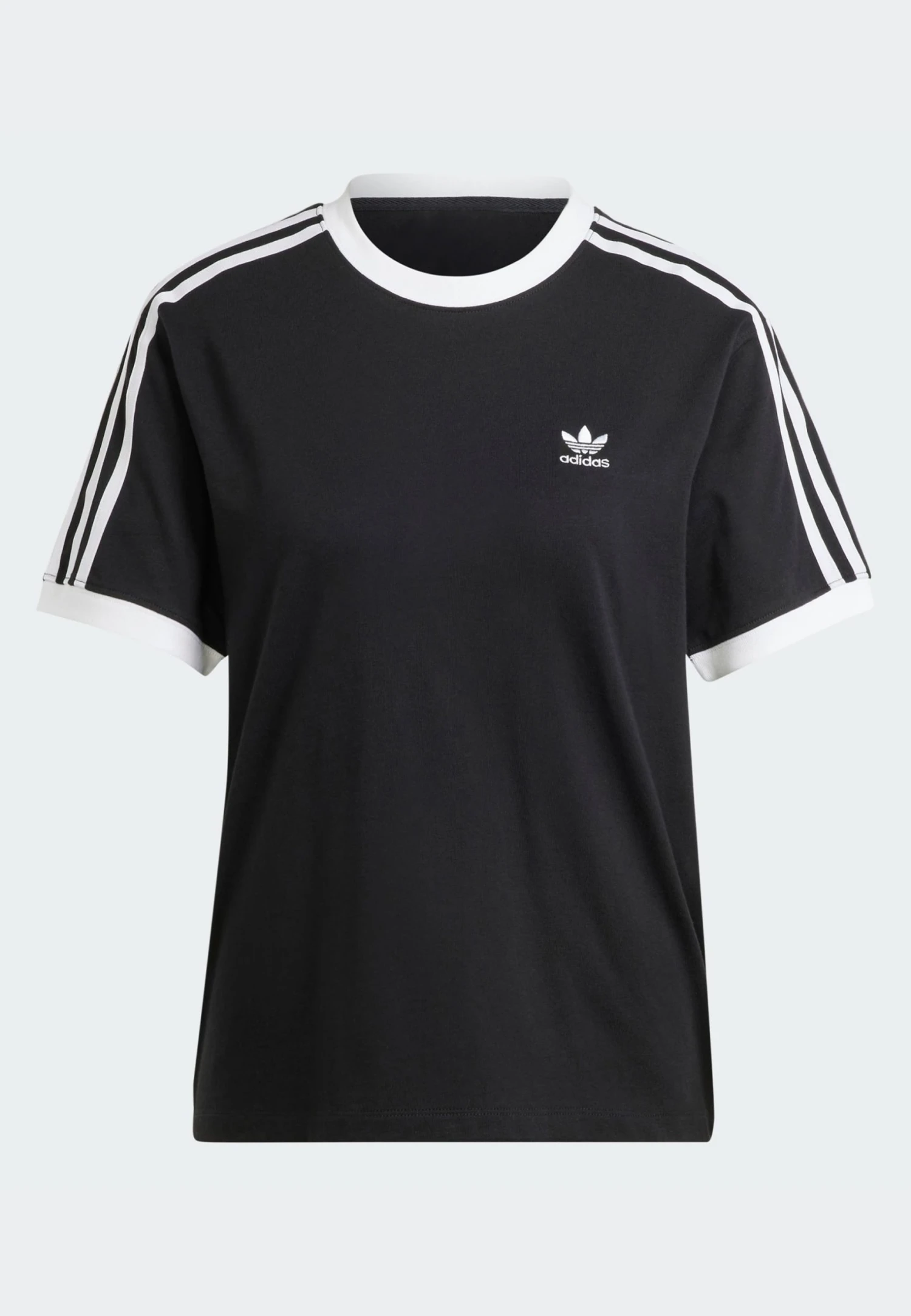 Adidas Originals 3 Stripes Tee - Print T-Shirt - Black 6 Adidas Originals 3 Stripes Tee - Print T-Shirt - Black - Image 4