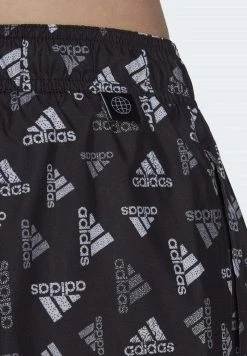 Adidas Sportswear Logo Print - Swimming Shorts - Black White -Adidas Shop 11934b30753c4aed98e58b9a5c07bc86