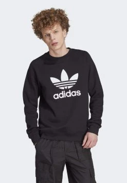 Adidas Originals Adicolor Classics Trefoil Crewneck - Sweatshirt - Black