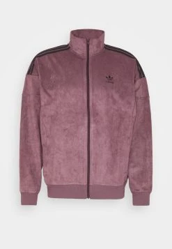 Adidas Originals Plush - Faux Leather Jacket - Shadow Maroon -Adidas Shop 140a225684214471a14b00474fb41291