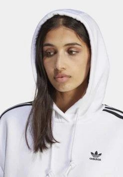 Adidas Originals Classics Crop - Sweatshirt - White -Adidas Shop 14165bbcf0484895936afdd6afd28532