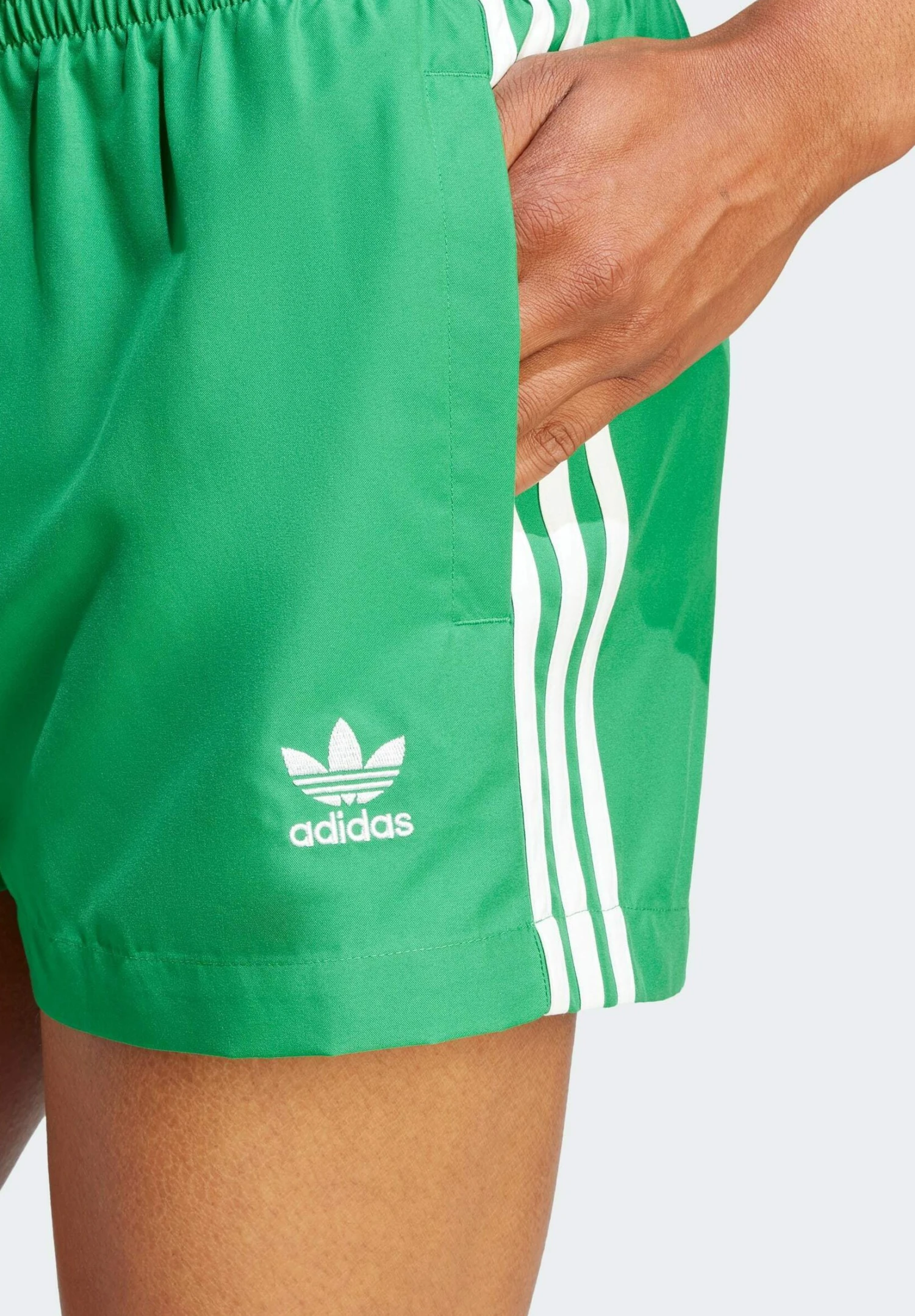 Adidas Originals 3-Stripes - Swimming Shorts - Green 5 Adidas Originals 3-Stripes - Swimming Shorts - Green - Image 3