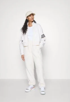 Adidas Originals Essentials Fluffy Pants - Tracksuit Bottoms - White -Adidas Shop 157b681bf64843a28e7d193f1eb27b2a