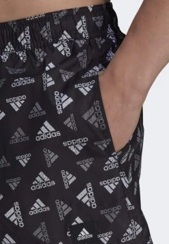 Adidas Sportswear Logo Print - Swimming Shorts - Black White -Adidas Shop 15ee4a7934414622b676e85141ac9b7e