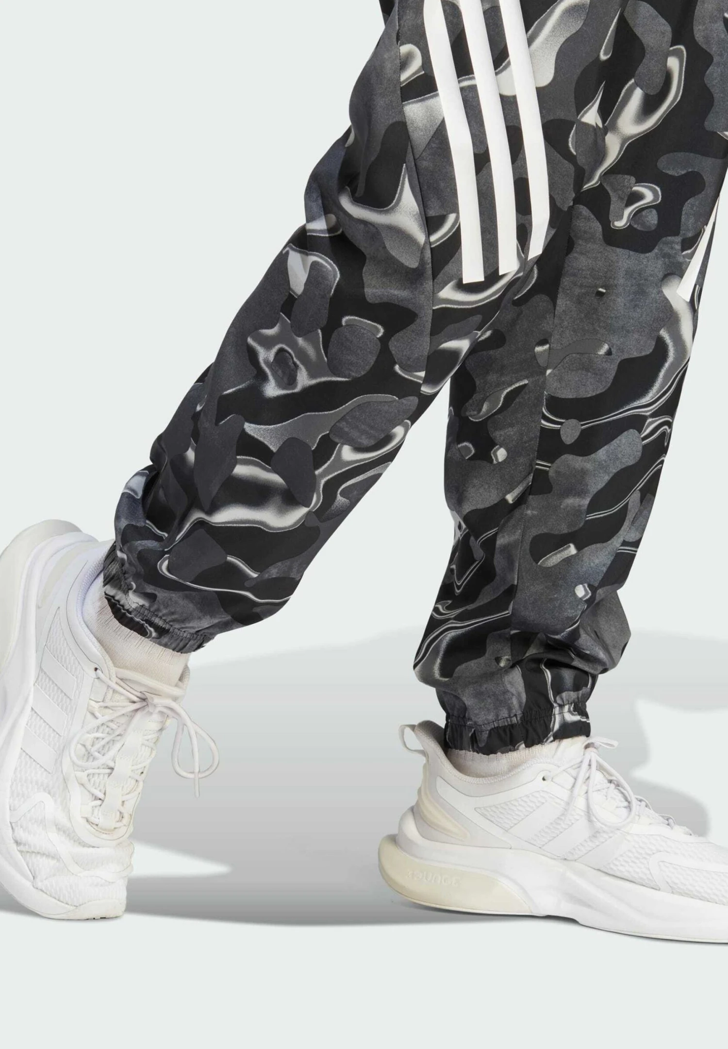 Adidas Sportswear Idas Future Icons Allover Print- Tracksuit Bottoms - White Black 7 Adidas Sportswear Idas Future Icons Allover Print- Tracksuit Bottoms - White Black - Image 5