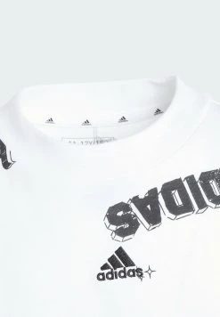 Adidas Sportswear Brand Love Allover Print - Print T-Shirt - White Black -Adidas Shop 17025013338b484d9e428c5f4ebc6852