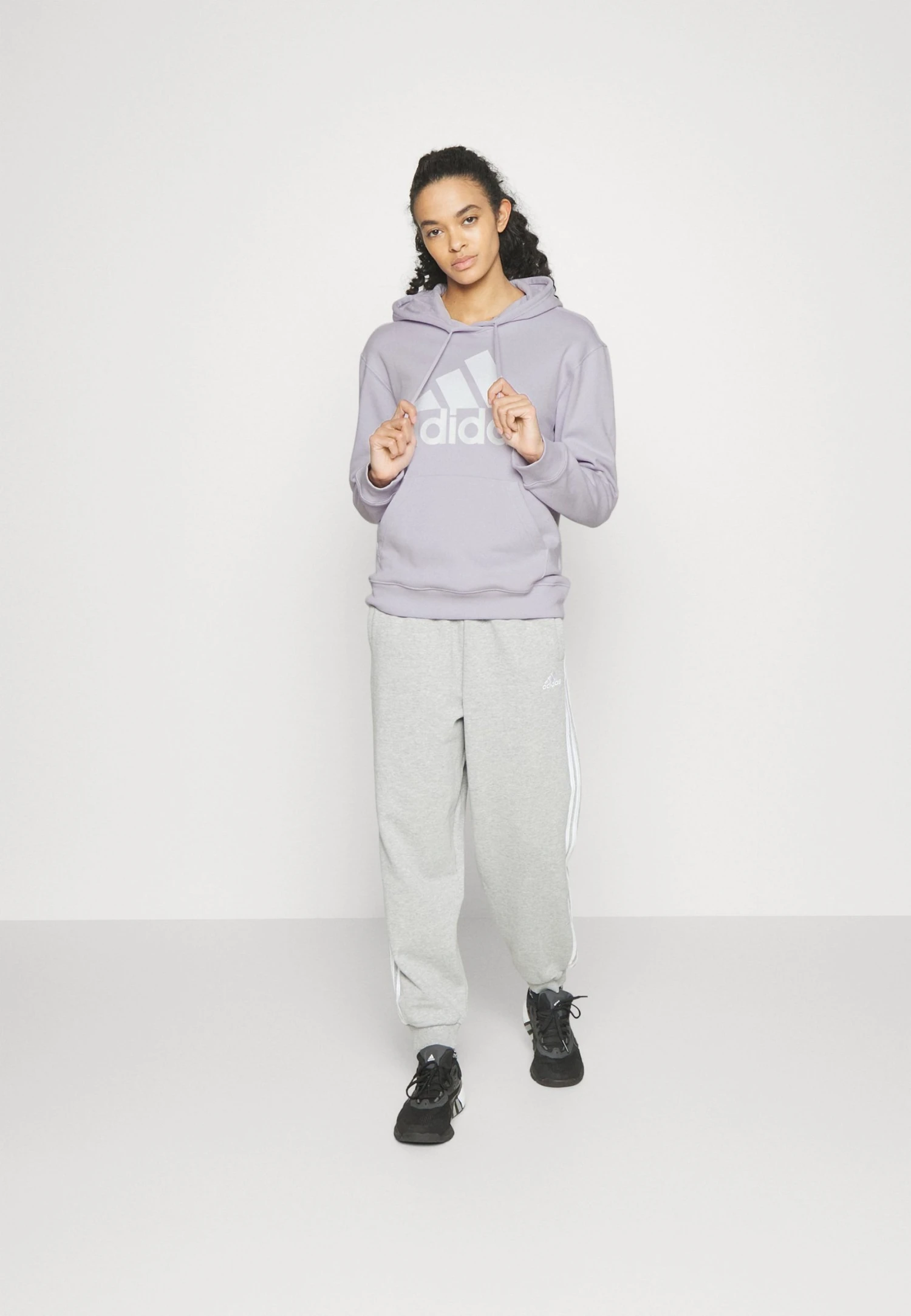 Adidas Sportswear Hoodie - Silver Dawn/White 4 Adidas Sportswear Hoodie - Silver Dawn/White - Image 2