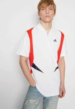 Adidas Sportswear M Cb P - Polo Shirt - White/Bright Red/Legend Ink -Adidas Shop 173444f9bcc44540a1fdee8b781bdc34