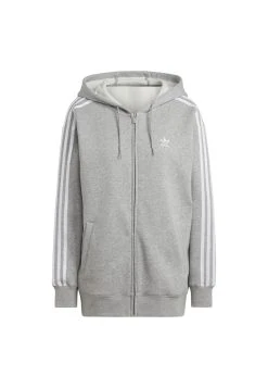 Adidas Originals Adicolor Classics 3-Stripes- Zip-Up Sweatshirt - Medium Grey Heather -Adidas Shop 1c1fab82a8e74f618ea3a1813dba8b0c