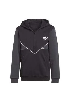 Adidas Originals Adicolor Half Zip- Hoodie - Black