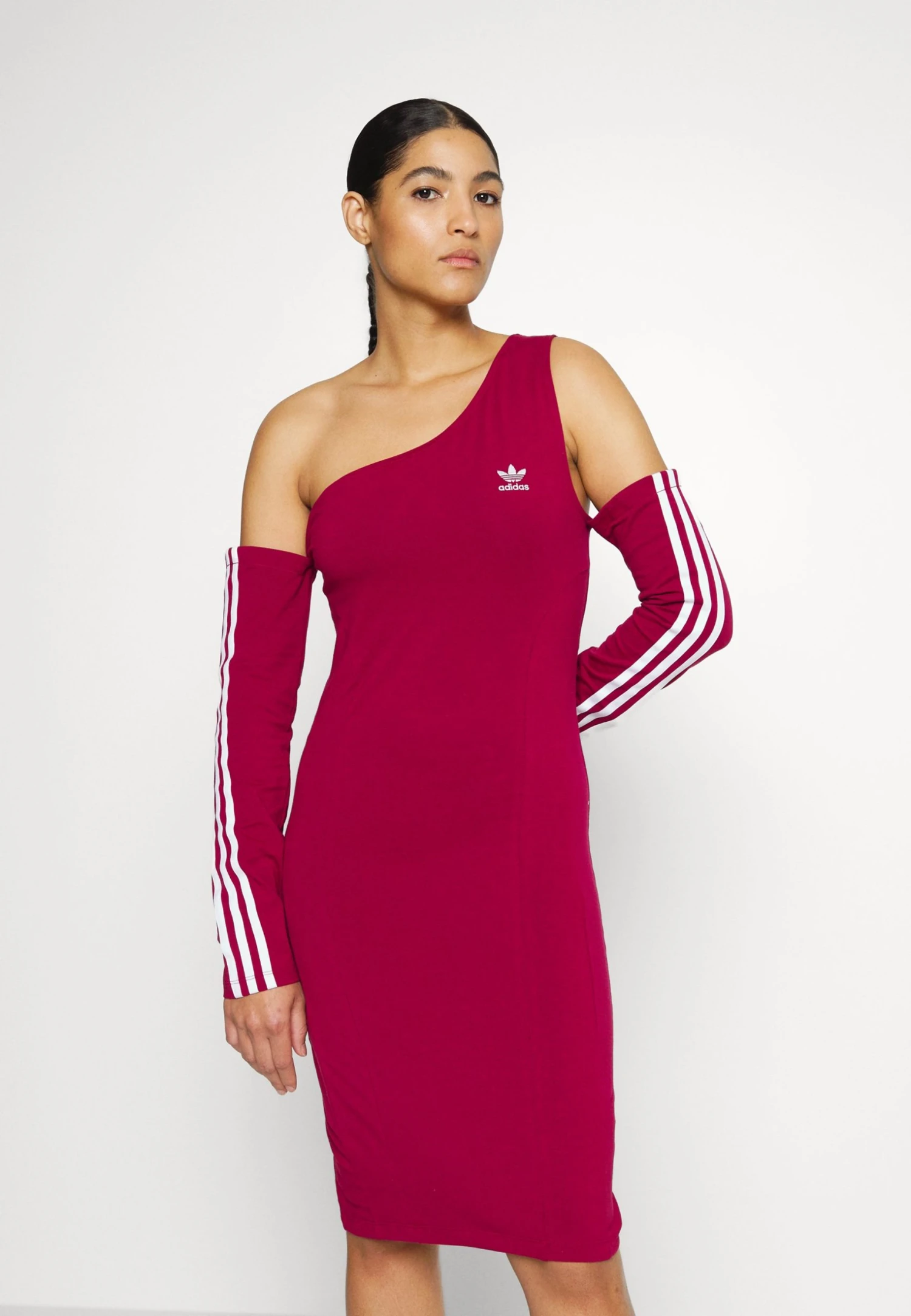 Adidas Originals Cutout Dress - Jersey Dress - Legacy Burgundy 5 Adidas Originals Cutout Dress - Jersey Dress - Legacy Burgundy - Image 3