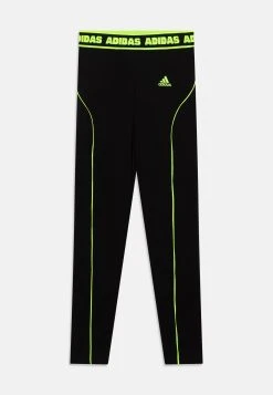 Adidas Sportswear Tight - Leggings - Trousers - Black/Lucid Lemon