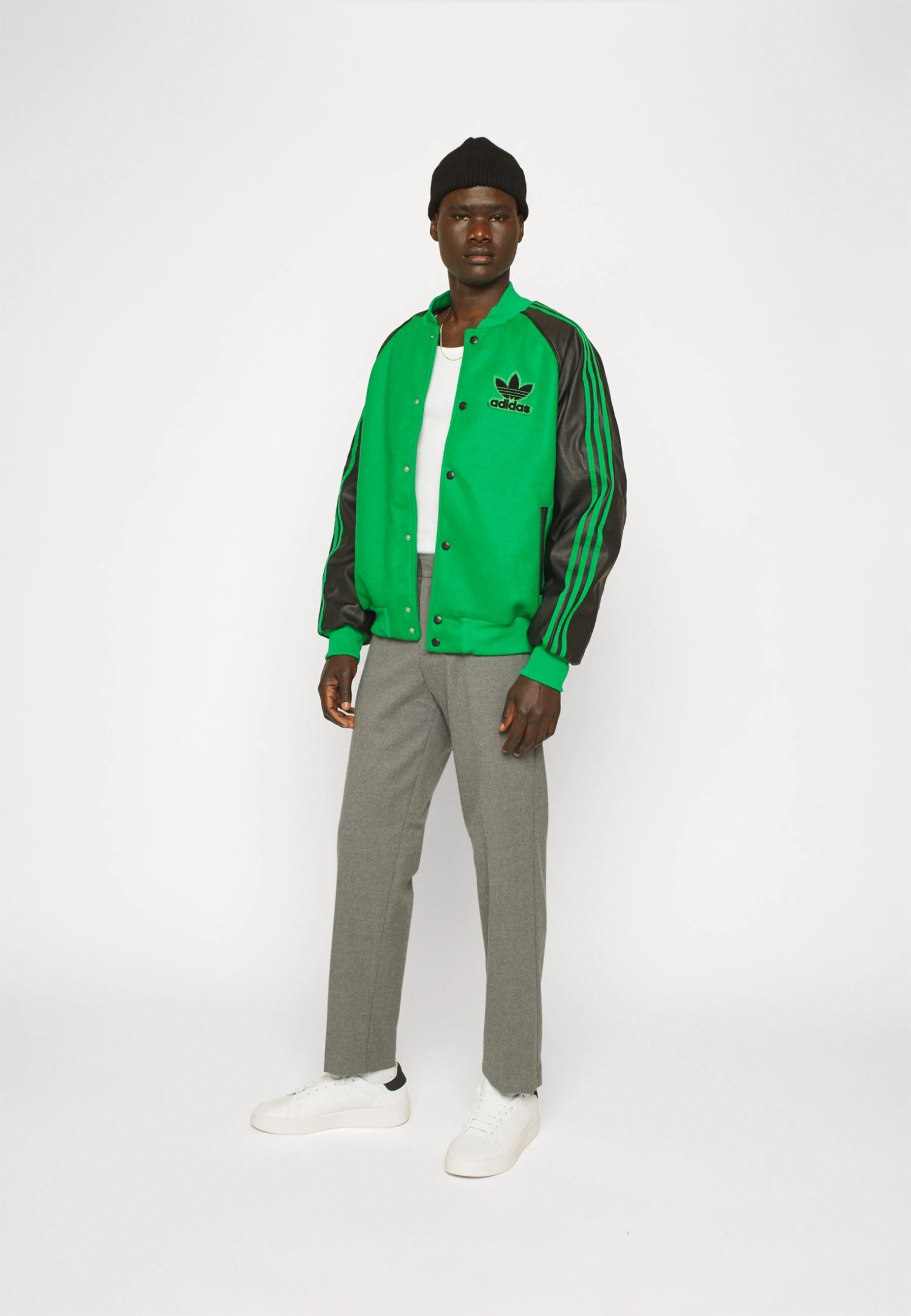 Adidas Originals Varsity - Bomber Jacket - Green/Black 8 Adidas Originals Varsity - Bomber Jacket - Green/Black - Image 6
