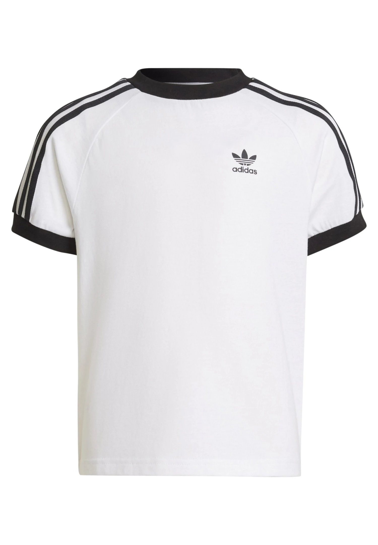 Adidas Originals 3 Stripes Tee Junior Unisex - Print T-Shirt - White 3 Adidas Originals 3 Stripes Tee Junior Unisex - Print T-Shirt - White