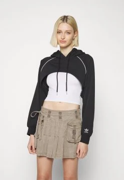 Adidas Originals Big Logo Hoodie 2 In 1 - Sweatshirt - Black -Adidas Shop 21689a0d4af64a718a3fe15710c0233b