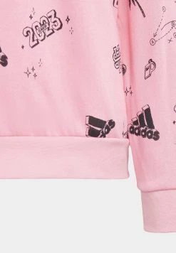 Adidas Sportswear Brand Love Allover Print Crew - Sweatshirt - Bliss Pink/Black -Adidas Shop 218dc189256f468290a07072c190c391