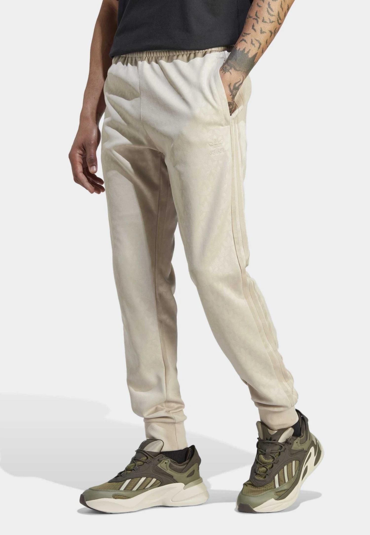 Adidas Originals Graphics Monogram Sst- Tracksuit Bottoms - Beige 3 Adidas Originals Graphics Monogram Sst- Tracksuit Bottoms - Beige