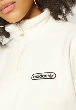 Adidas Originals Cropped - Fleece Jumper - White 23 Adidas Originals Cropped - Fleece Jumper - White -Adidas Shop 23065ca8445f4cc8afefcbadb557f9f3