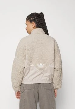 Adidas Originals Jacket - Fleece Jacket - Beige -Adidas Shop 234ae7f761244329b5fc75a3d54ad83c