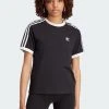 Adidas Originals 3 Stripes Tee - Print T-Shirt - Black