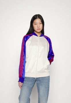 Adidas Originals Track - Bomber Jacket - White/Lucid Blue -Adidas Shop 248d20bf21594b1a872fbc9ba30829a4