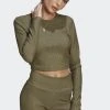 Adidas Originals Long Sleeved Top - Khaki -Adidas Shop 26d1df86b2b0423b94b8ad8a5043b574