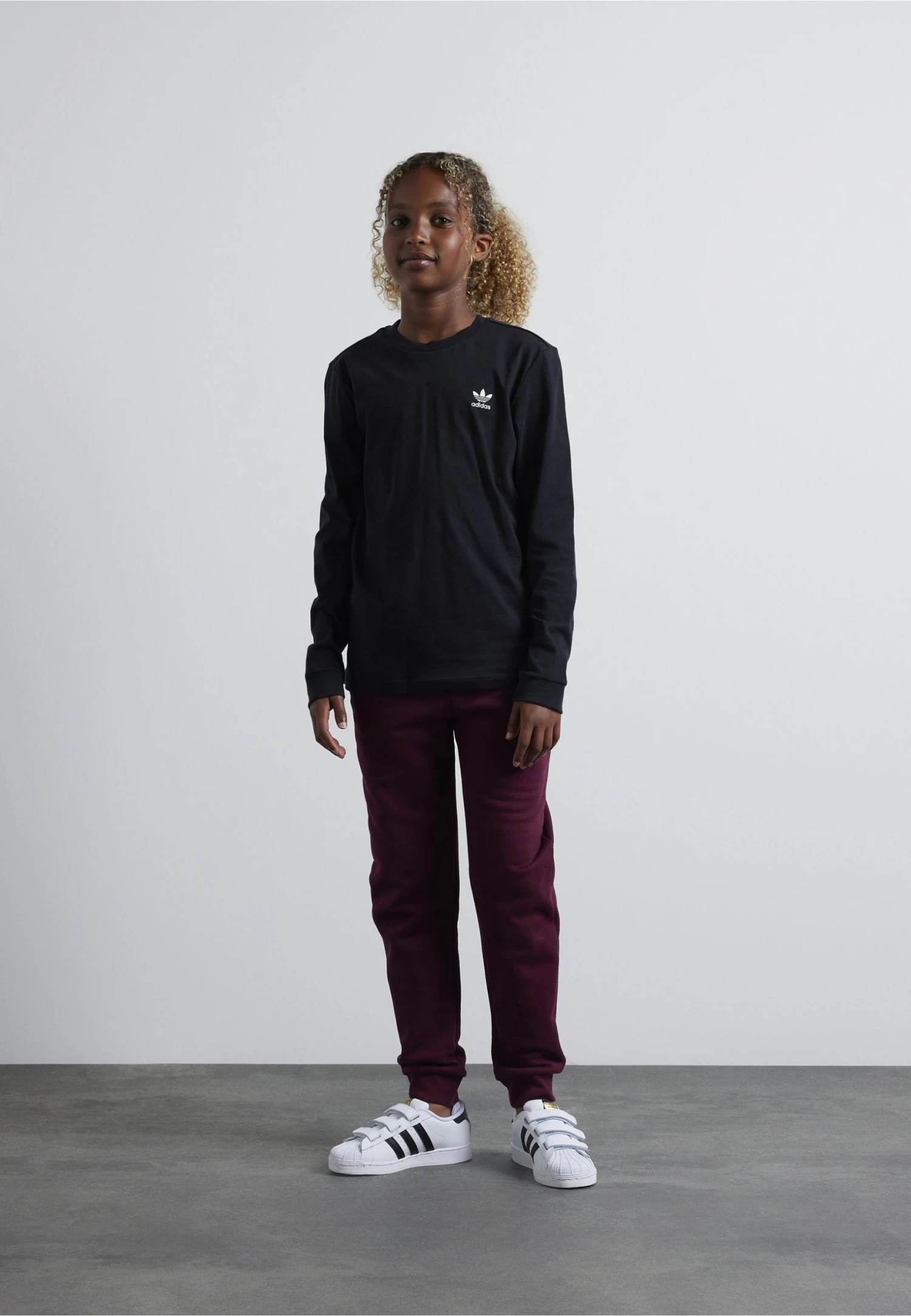 Adidas Originals Pants Junior Unisex - Tracksuit Bottoms - Maroon/Clear Pink 4 Adidas Originals Pants Junior Unisex - Tracksuit Bottoms - Maroon/Clear Pink - Image 2