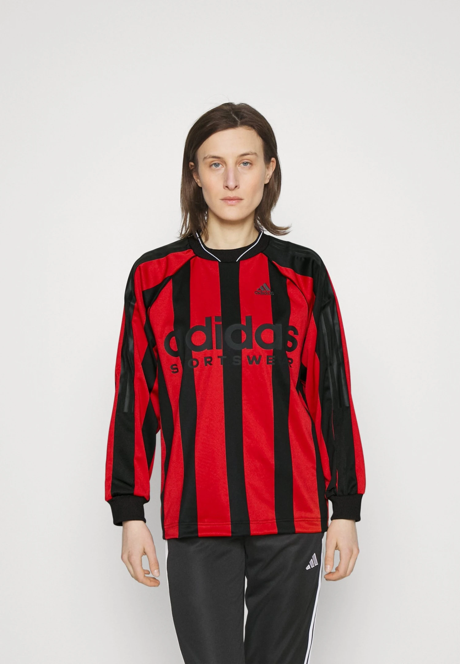 Adidas Sportswear Longsleeves - Long Sleeved Top - Black/Red 3 Adidas Sportswear Longsleeves - Long Sleeved Top - Black/Red