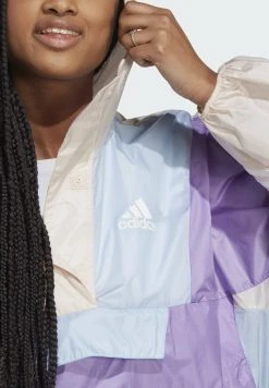 Adidas Sportswear Wind Rdy Hooded Anorak - Windbreaker - FusionQuartzBlue Dawn -Adidas Shop 28c27aad6e4849b091143ae7fde1f093