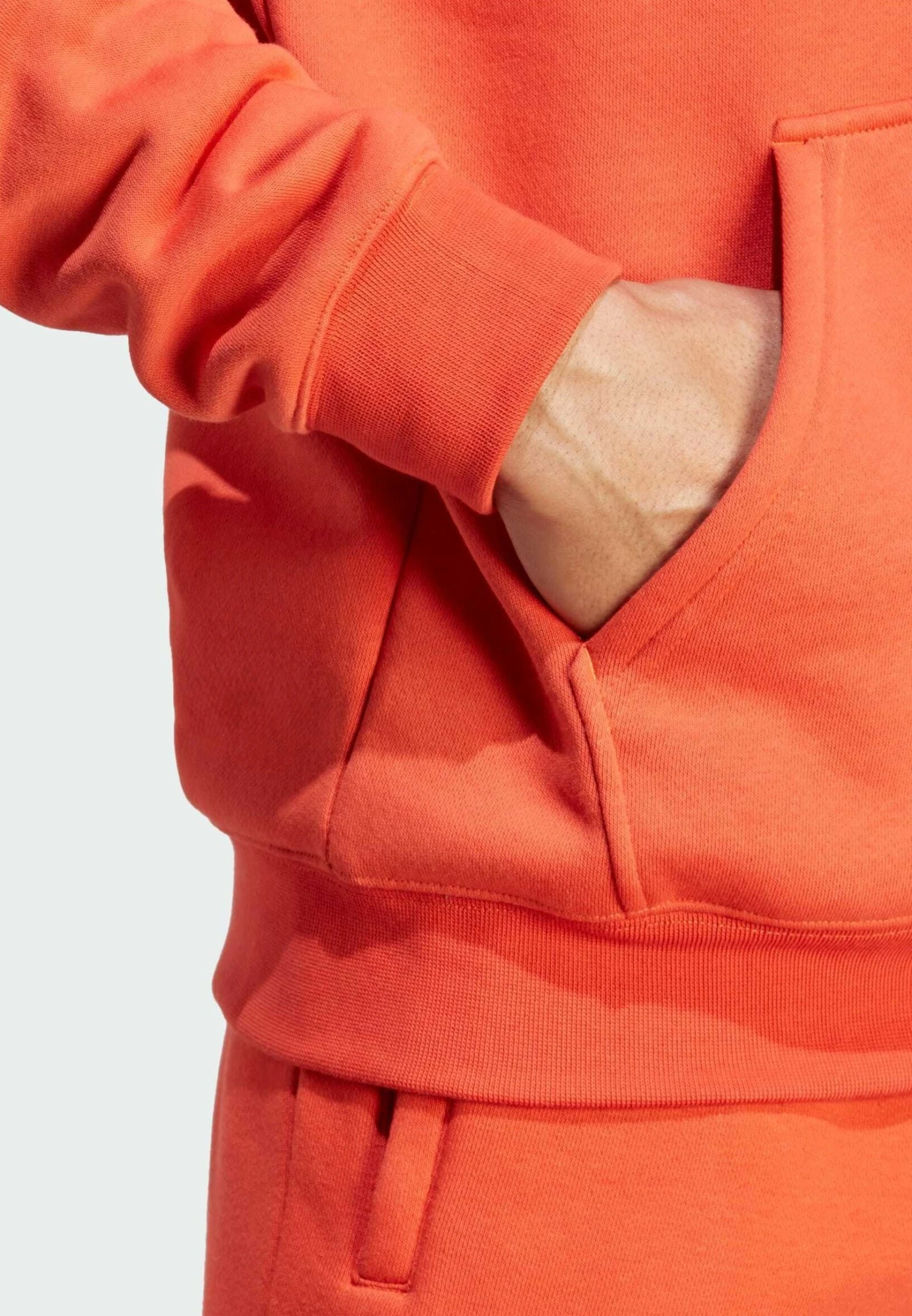 Adidas Originals Trefoil Essentials- Hoodie - Preloved Red 6 Adidas Originals Trefoil Essentials- Hoodie - Preloved Red - Image 4