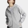 Adidas Originals Adicolor Classics 3-Stripes- Zip-Up Sweatshirt - Medium Grey Heather -Adidas Shop 290247f9ef3540ae910ff35bae83c437