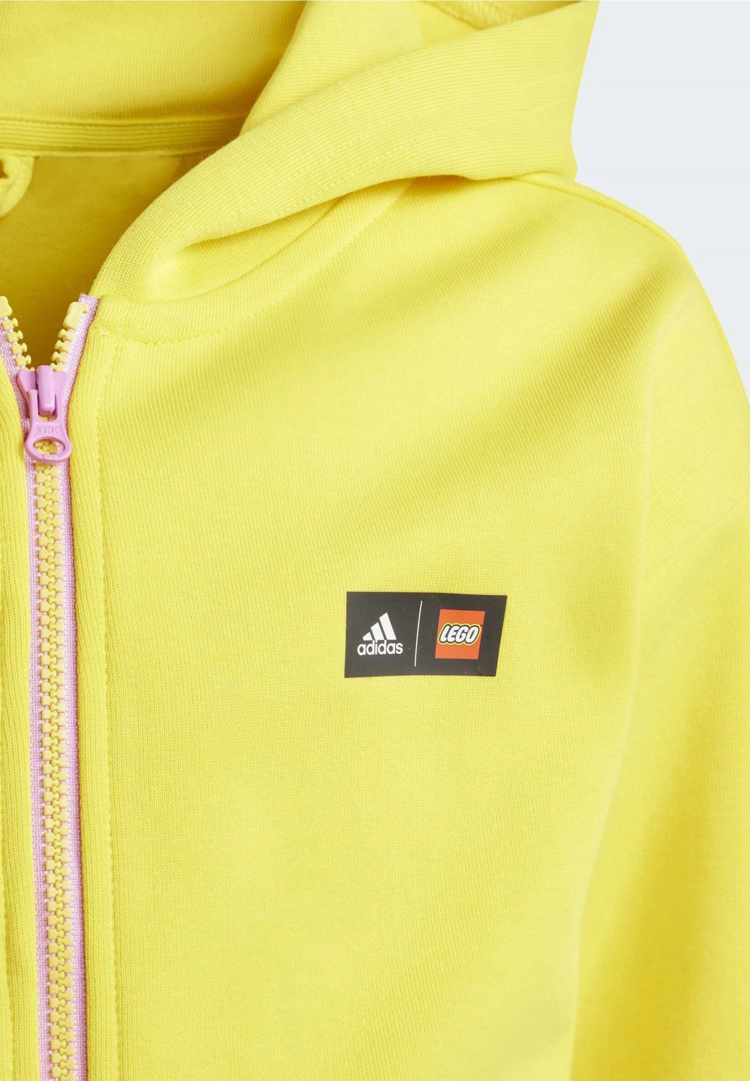 Adidas Sportswear Classic Lego®Hoodie- Zip-Up Sweatshirt - Yellow Black Bliss Orchid 9 Adidas Sportswear Classic Lego®Hoodie- Zip-Up Sweatshirt - Yellow Black Bliss Orchid - Image 7
