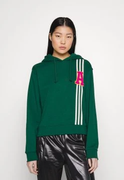 Adidas Originals Varsity Small Logo Hoodie - Sweatshirt - Dark Green -Adidas Shop 2e0118dc23344c23863c29dd21cd6608