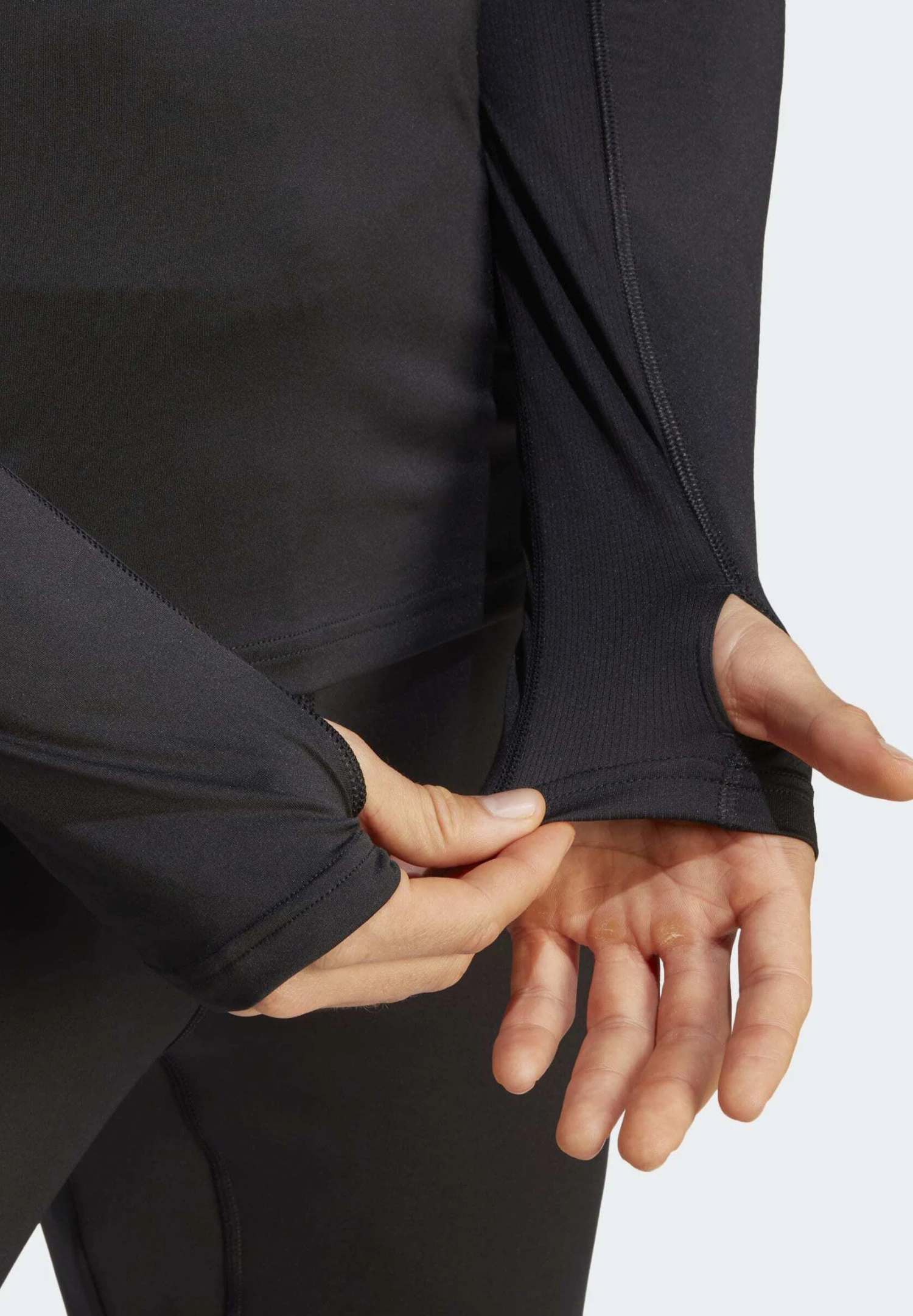 ADIDAS PERFORMANCE Otr Zip - Long Sleeved Top - Black 5 ADIDAS PERFORMANCE Otr Zip - Long Sleeved Top - Black - Image 3