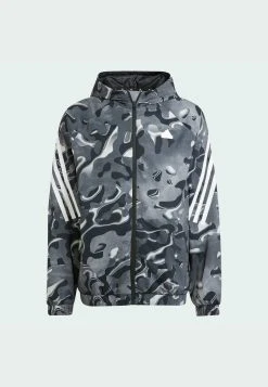 Adidas Sportswear Future Icons Allovr Print Full Zip - Training Jacket - White Black -Adidas Shop 30bb1ea6e9a2401089ec3e6d0d03bb42