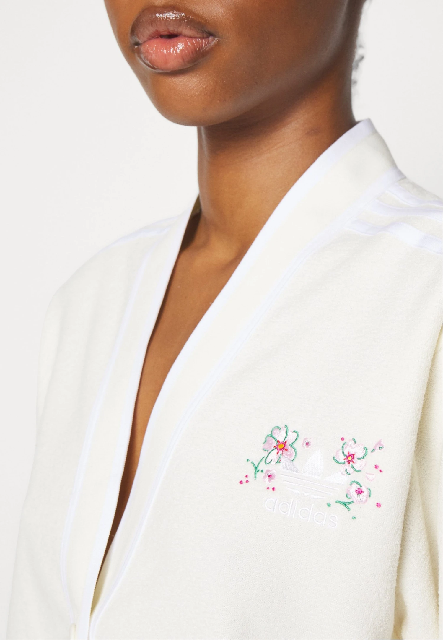 Adidas Originals Cardigan - Zip-Up Sweatshirt - Cream White 9 Adidas Originals Cardigan - Zip-Up Sweatshirt - Cream White - Image 7